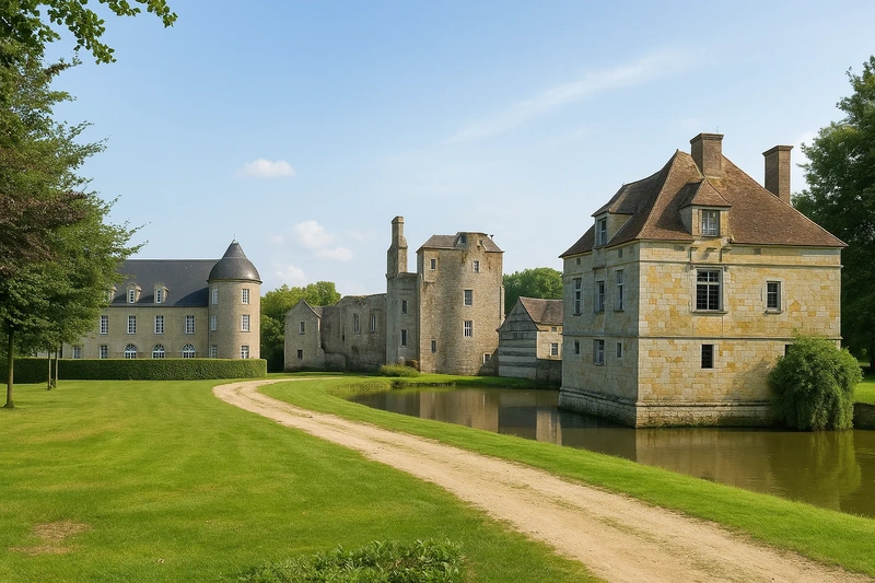 Châteaux méconnus en Normandie